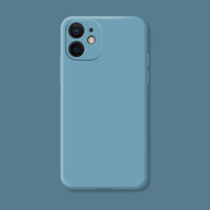 For iphone 11 Case For iphone 11 12 13 mini 14 15 Pro Max Shockproof TPU Liquid Silicone Protective Phone Back Cover Case