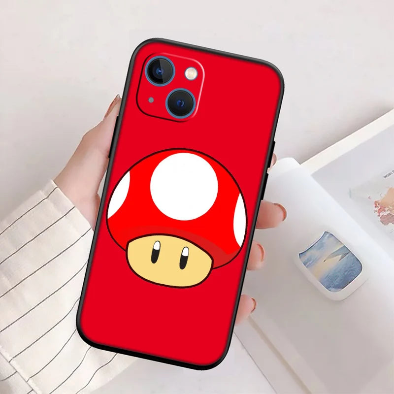 M-Marios New High-End Shell Phone Case for iPhone 16 15 14 13 12 Pro Max Plus Mini