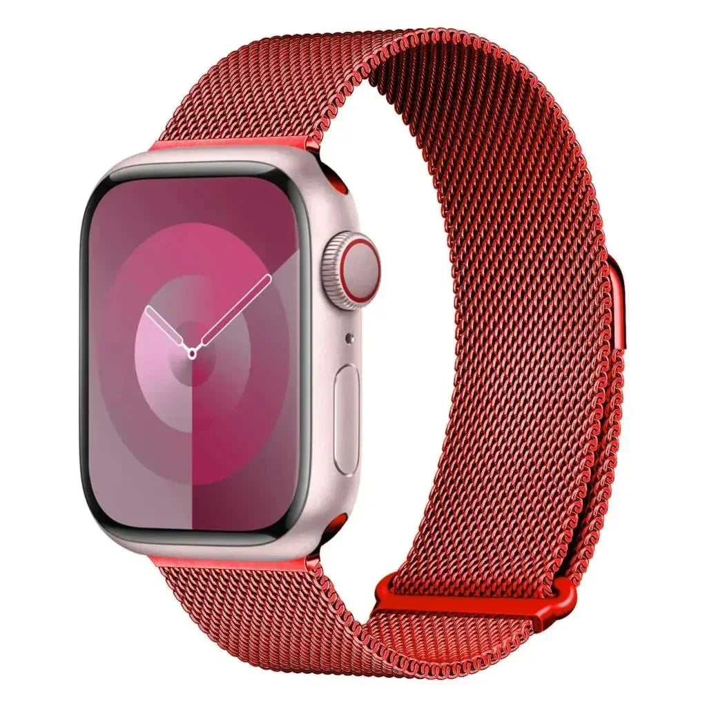 Milanese Loop Strap for Apple Watch Band 46mm 45mm 44mm 40mm 41mm Pride Bracelet iwatch Series 12/11/10/9 8 7 SE3/Ultra 3 4 49mm