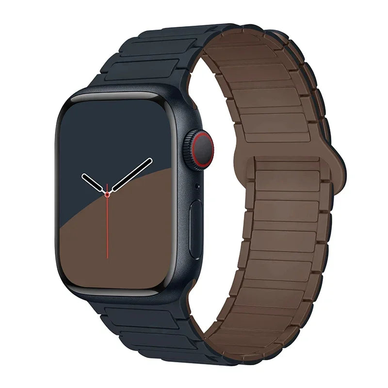 Hot Magnetic Loop For Apple Watch Bands 44 40 49 45 41 38mm Silicone Bracelet iWatch Series 11 10 9 8 7 6 5 4 3 Se Ultra 3/2 Str