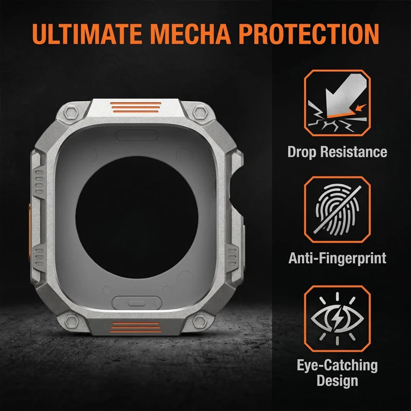 Metal Armor Case For Apple Watch Ultra 3 11 10 9 8 7 6 Se 5 Titanium Shockproof Protective Cover For iWatch 44mm 45mm 46mm 49mm