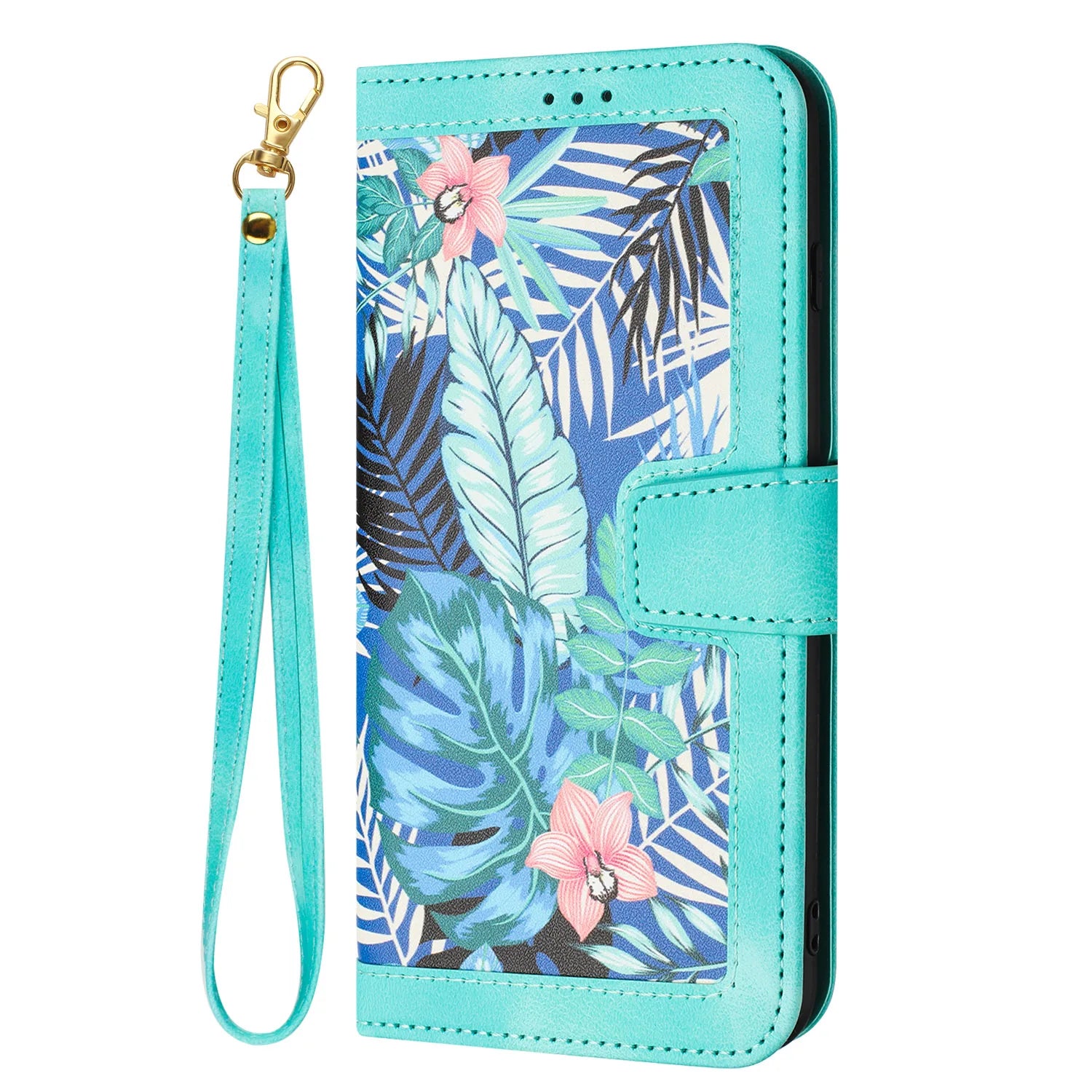 Painting Art Flower Leather Phone Wallet Case Book For Samsung Galaxy S25 S24 S23 S22 S21 S20 FE A06 A16 A26 A36 A56 Flip Cover