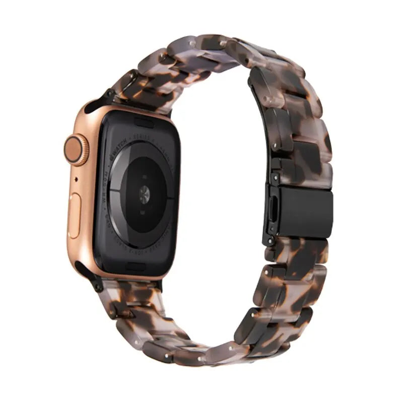 Resin Strap for Apple Watch Band 44mm 40mm 45mm 49mm 38mm 42mm 41mm Fashion Wrist Band for IWatch Series 8 7 6 5 4 3 2 1 Ultra