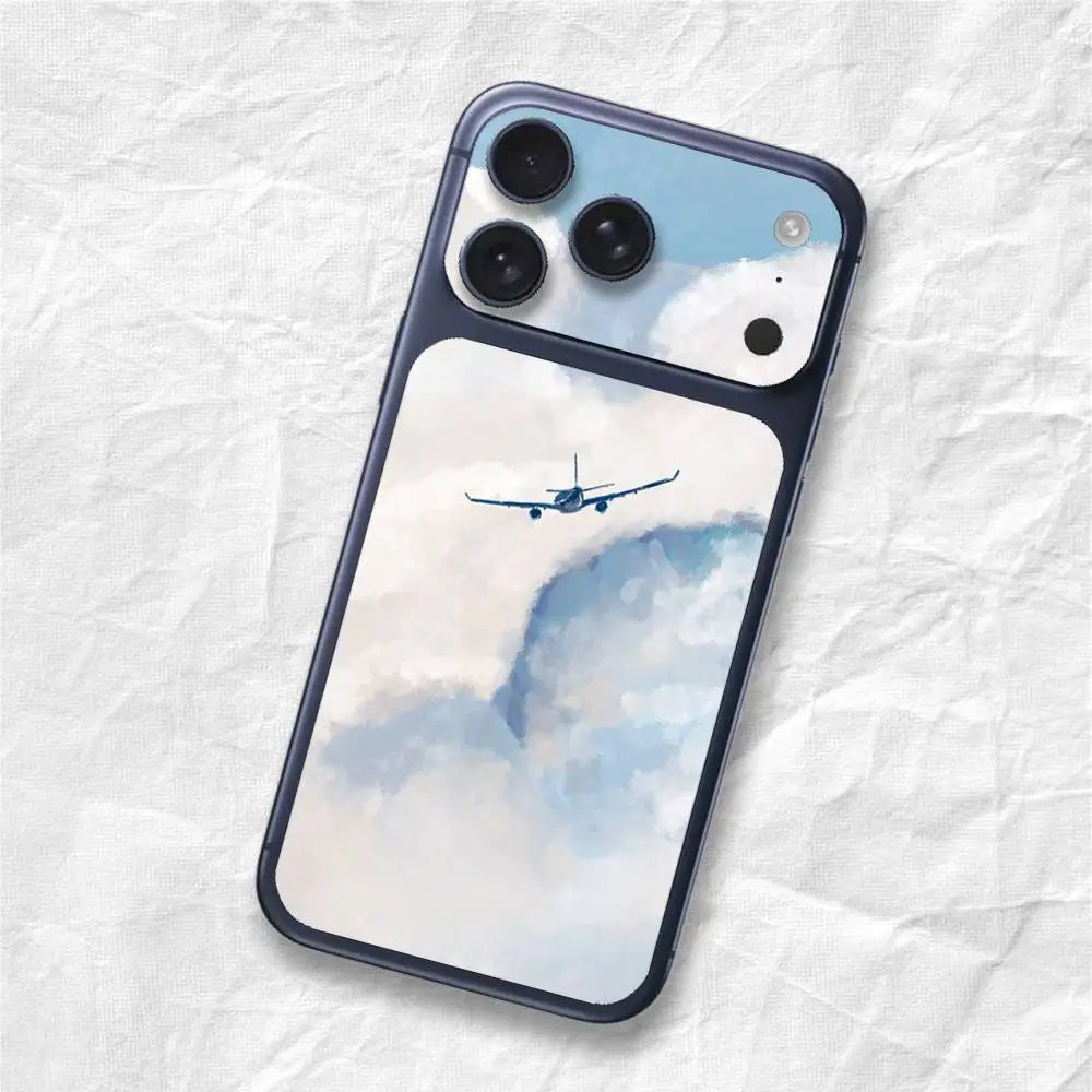 Airplane Pattern Sticker Film Wrap Decal Sticker for iPhone 17 Pro Max