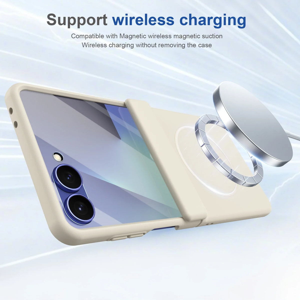 Hinge Protective Magnetic for Samsung Z Flip 8 7 FE 6 5 4 3 with Tempered Protective Film Phone Case for Samsung Galaxy Z Flip 8
