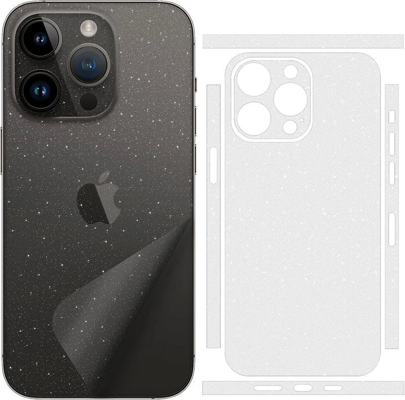 Tear Down Glitter Sparkle Skin for IPhone 17 Air 16 15 14 13 Pro Max Plus Back Screen Protector Cover Change Color Sticker Film