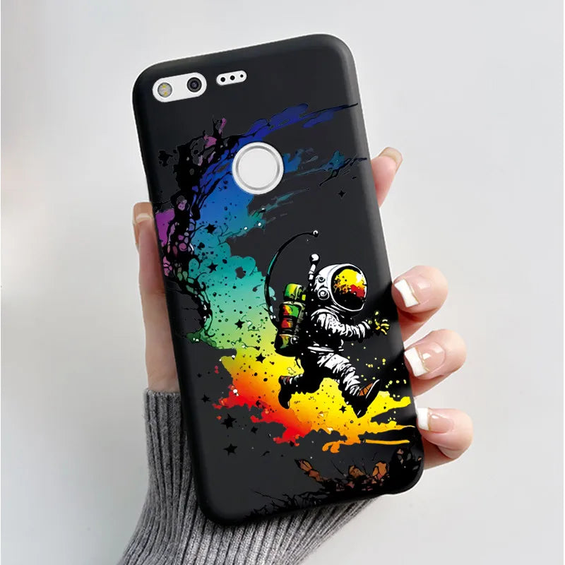 For Google Pixel XL Case Luxury Fashion Butterfly Flowers Black Soft TPU Silicone Back Cover For Google Pixel 1 1XL Phone Cases