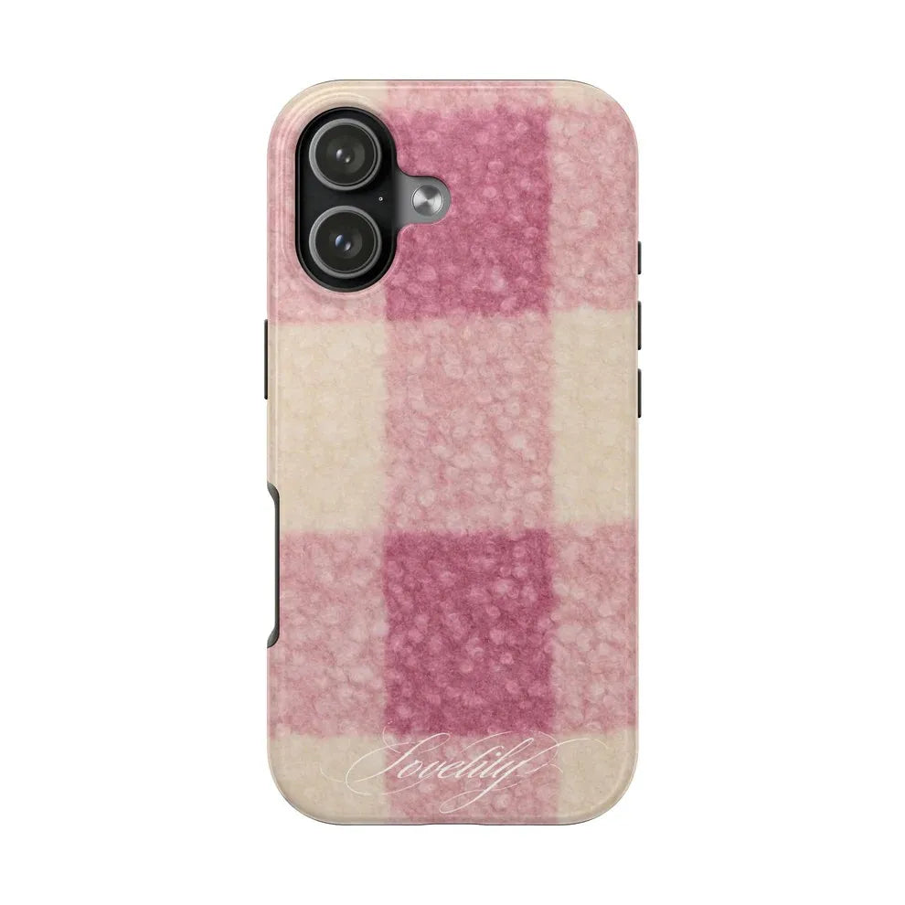 Pink & Brown Sweetness Phone Case for iPhone 17 16e 16 15 14 13 12 11 X XS XR XSMAX 7 8 Air Pro Max Plus Double-layer Back Cover