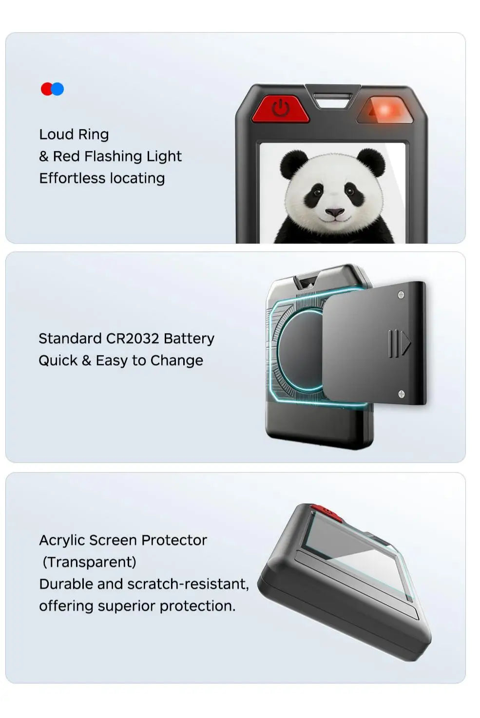Original Color E-Ink Smart Keychain DIY Support Find My Find Hub Display Anti-Lost Locator Tracker