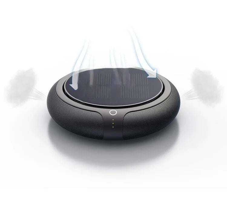 Car Air Purifier Solar Powered Aroma Diffuser Air Freshener for Vehicle Home Desk Electric Gadgets with Filter