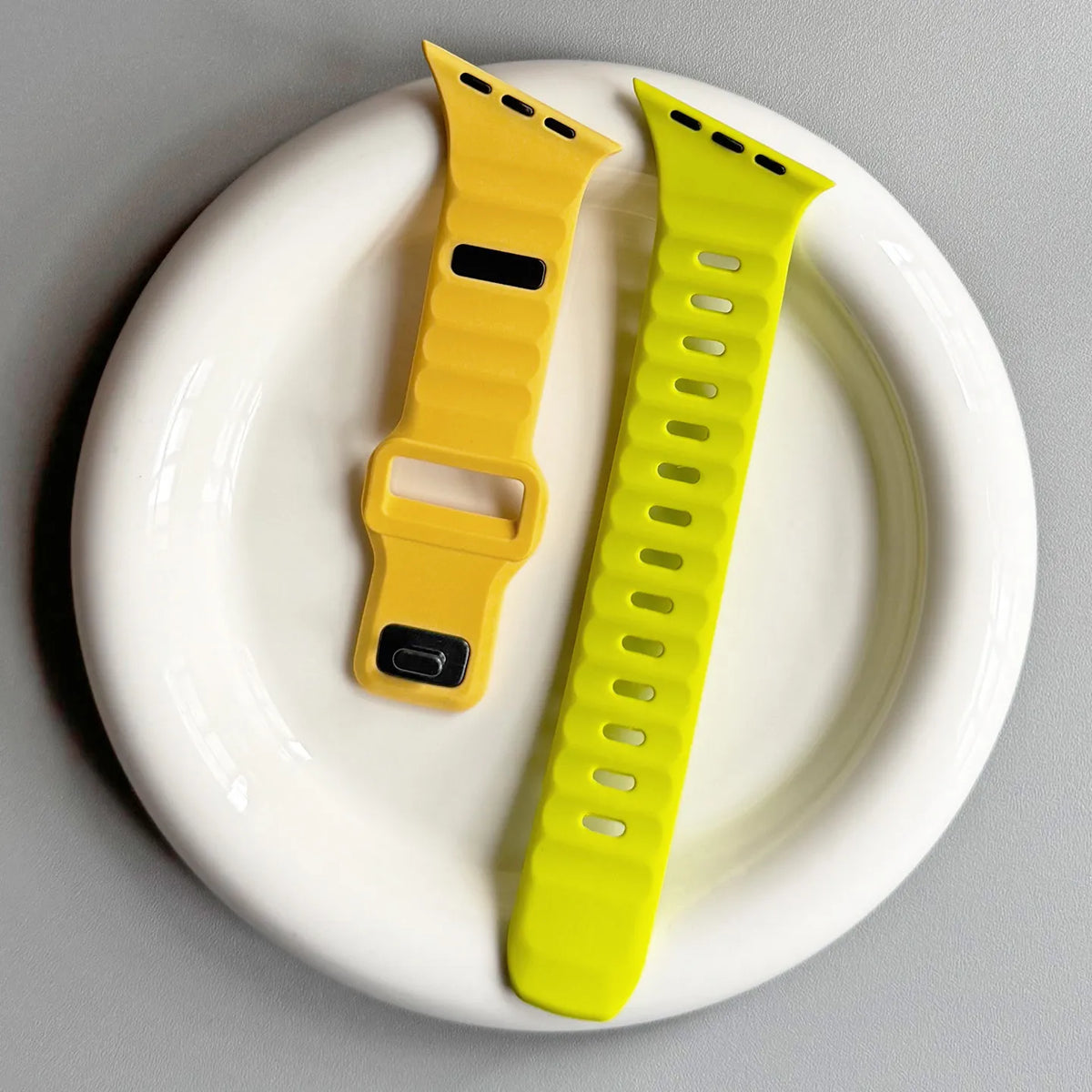 Irregular Silicone Strap For Apple Watch Band Ultra 49mm 40mm 41mm 44mm 45mm 46mm Correa Bracelet iWatch Series 11 10 9 8 7 6 SE
