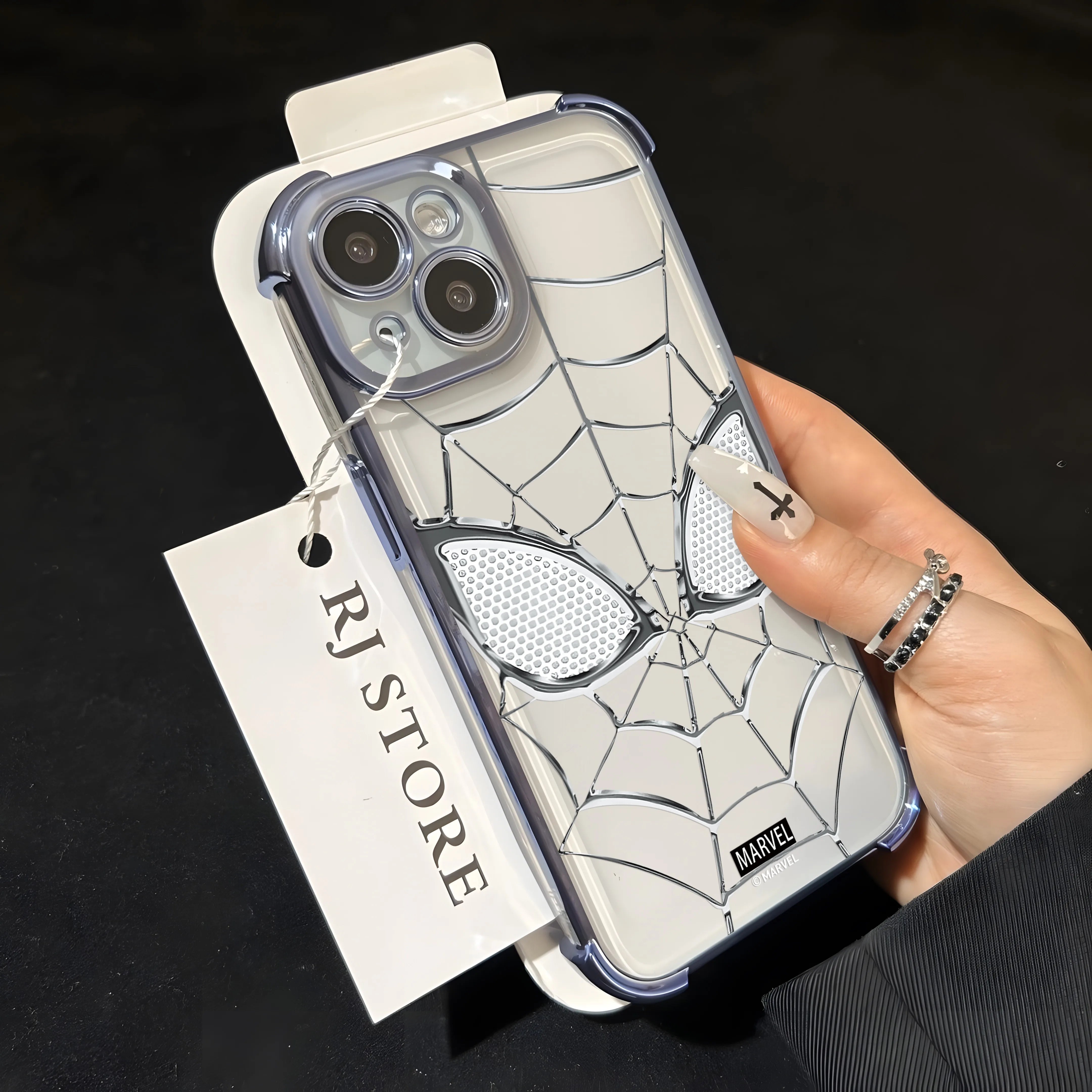 Cool Spider-Mans Plating Phone Case For Samsung S26 S25 S24 S23 S22 S21 S20 FE Note20 Edge Plus Ultra 4G 5G Anti Fall Airbag