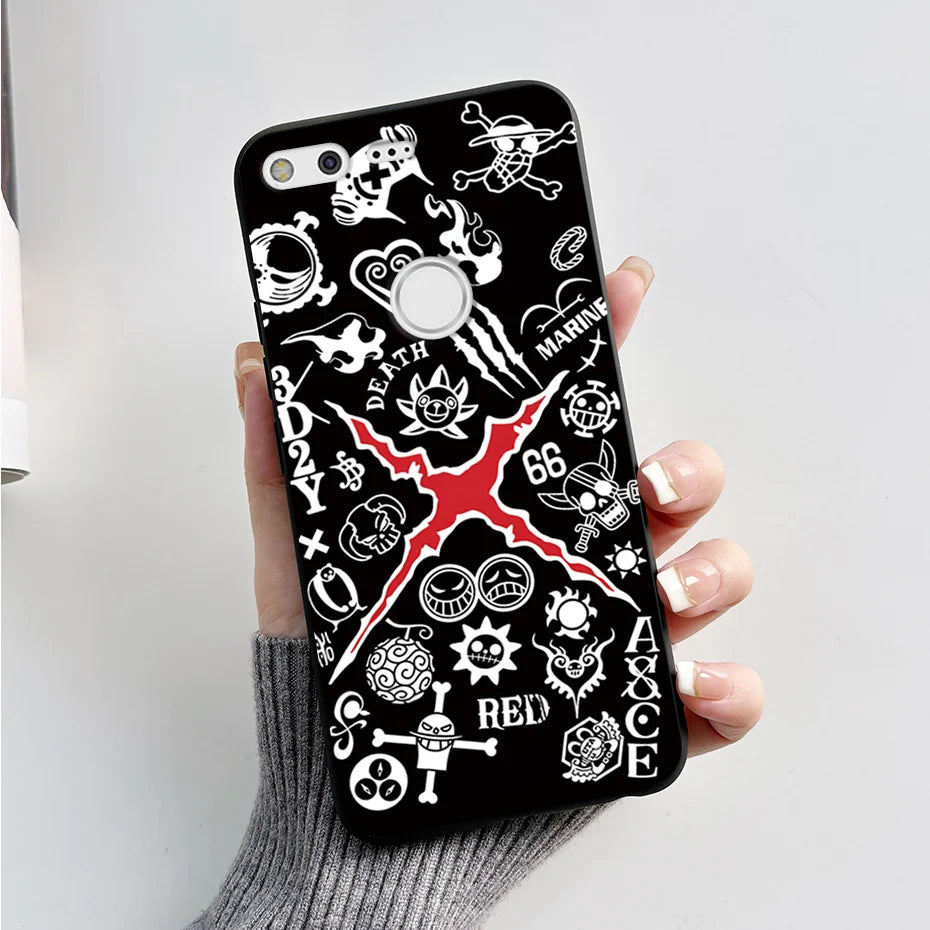 For Google Pixel XL Phone Case Cute Cartoon Soft Silicone Protect Cover Coque For Google Pixel 1 XL Pixel1 1XL Bumper Case Funda
