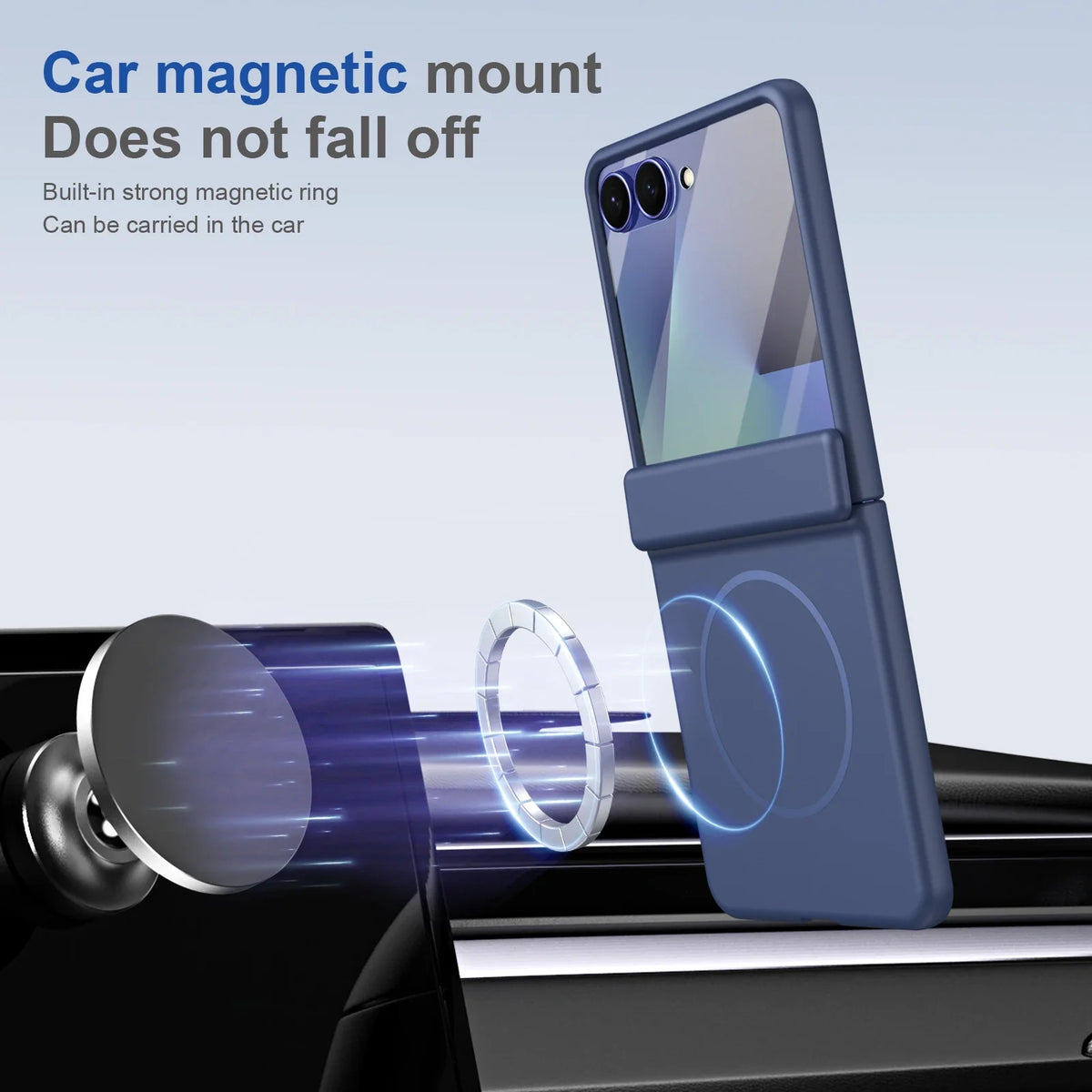 Hinge Protective Magnetic for Samsung Z Flip 8 7 FE 6 5 4 3 with Tempered Protective Film Phone Case for Samsung Galaxy Z Flip 8