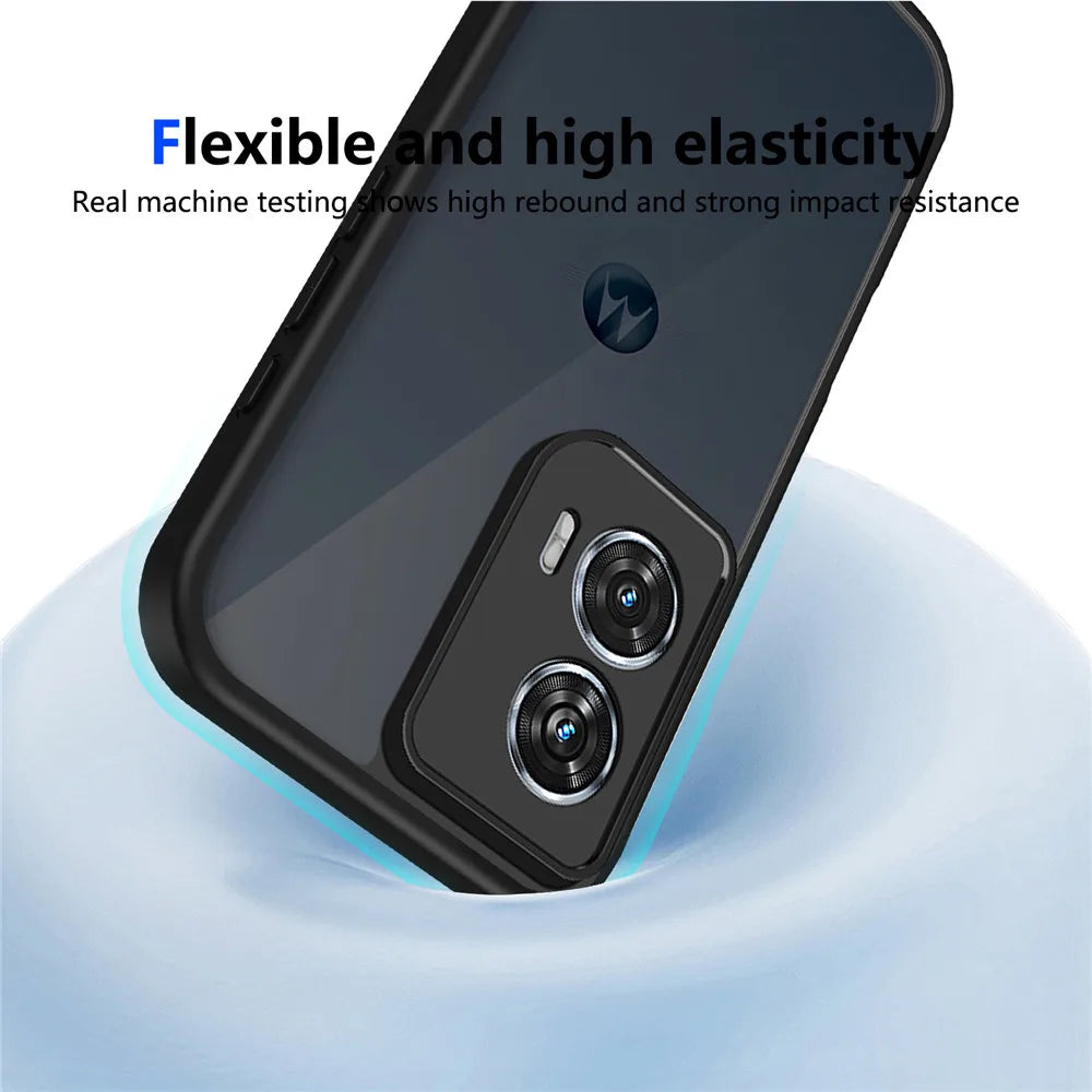 Luxury Matte Armor Shockproof Phone Case For Motorola G86 G56 G35 G55 G85 G24 G34 G54 G82 G52 G06 G57 G67 Power Skin Feel Cover