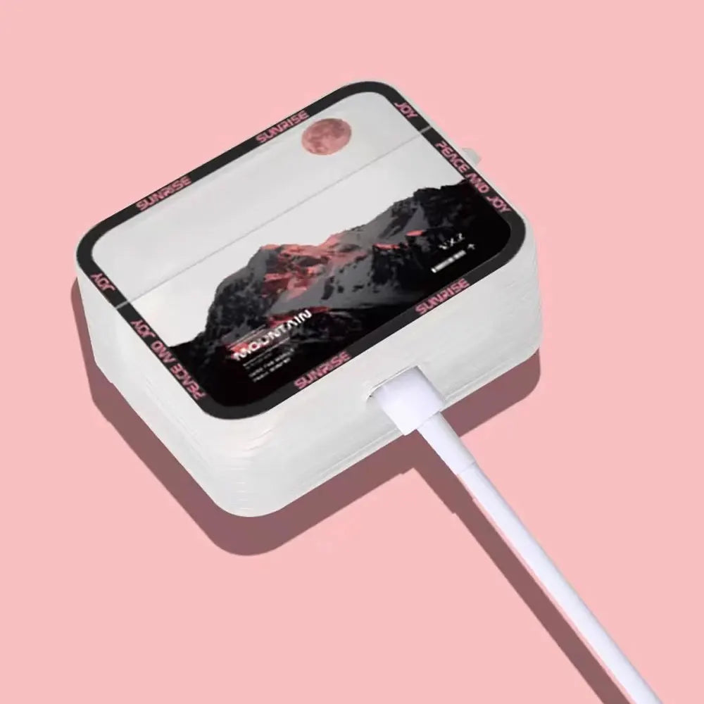 Snow Mountain Scenery Pattern Earphone Case for Airpods 4th 3rd Pro3 Covers for Airpod 2 3 1 Protective Accessorie Shell Fundas