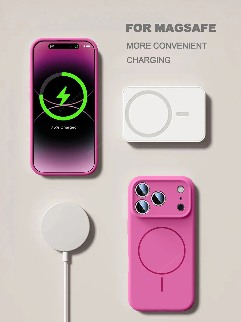 Magnetic Wrist Strap Liquid Silicone Phone Case For iPhone 11 12 13 16 17 Pro Max Air 15 14 16 Plus 16E Magsafe Lanyard Cover