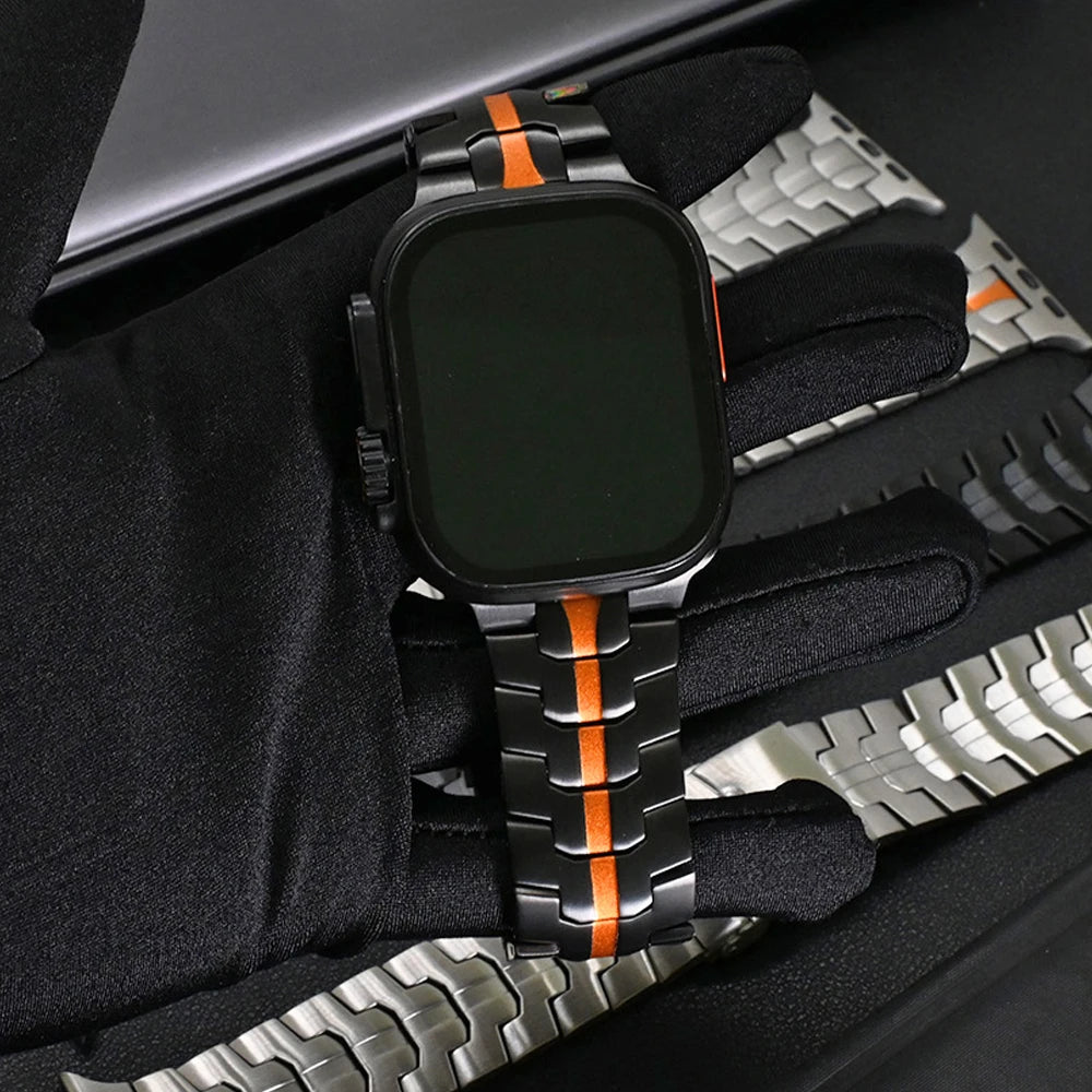Titanium Band for Apple Watch Ultra 4 3 2 1 49mm Series 12 11 10 46mm Bracelet Metal Strap for Iwatch 9 8 7 6 5 4 SE3 44mm 45mm