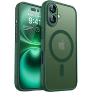 Magnetic Matte Translucent Armor Shockproof Case For iPhone 17 16 15 14 13 12 11 Pro Max Plus For Magsafe Wireless Charge Cover
