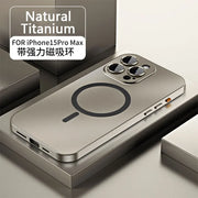 Metal Frame Phone Case For Iphone 18 17 14 15 16 13 Pro Max 16 15 Plus 17 Air Luxury Aluminum Magnetic PC Back Panel Phone Cover