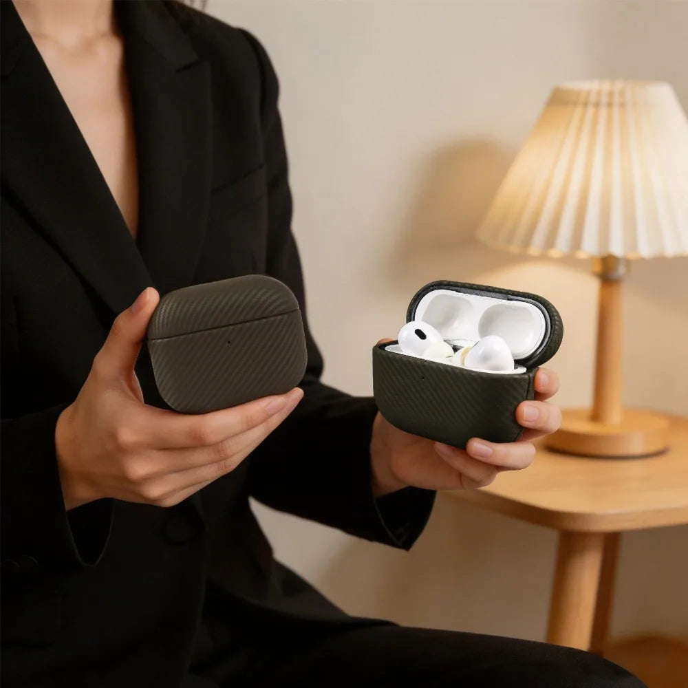 Genuine Leather Case For AirPods 5 Cases Handmade Wireless Bluetooth Earphone Protective Sleeve For AirPods 4 Pro 3 Pro 2