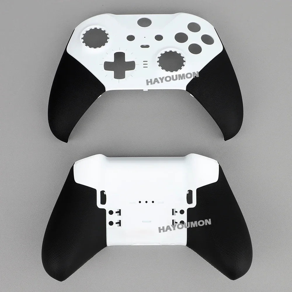Front Back Full Housing Shell Faceplate Cover Replacement for Xbox Elite Series 2 Controller Shell Case Cover Black White