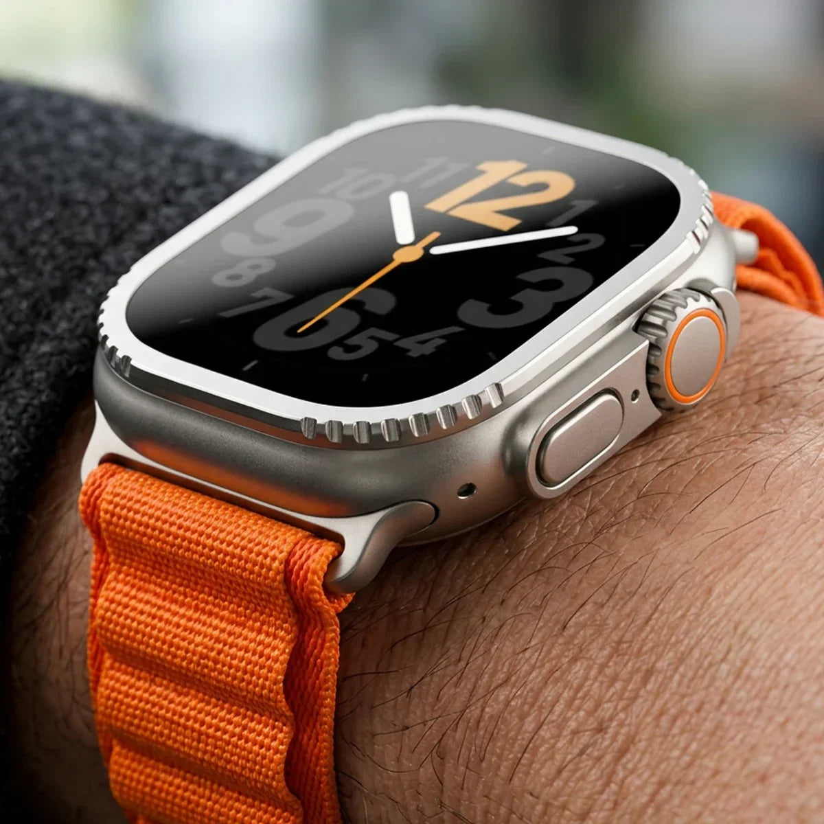 Alloy Frame+Tempered Glass for Apple Watch Ultra 3 2 1 49mm Screen Protector HD Anti Scratch Film for Iwatch Ultra 49mm Series