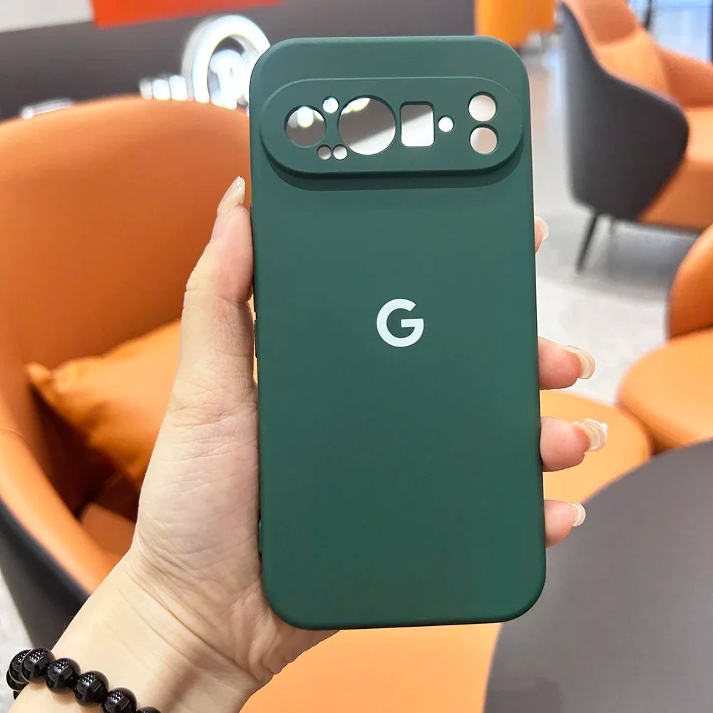 For Google Pixel 10 9 9a 8 8Pro 8a 7 7Pro 7a Case Liquid Silicone Cover for Pixel 9ProXL 6 6Pro 6a 5 5a Shockproof Plain Cover
