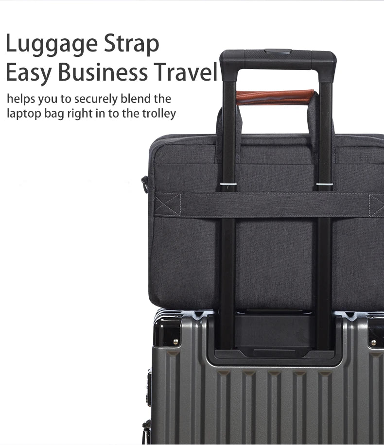 Laptop Shoulder Bag 14 15.6 16 Inch Men Messenger Carrying Case for MacBook Huawei HP Acer Asus Lenovo Business Office Notebook