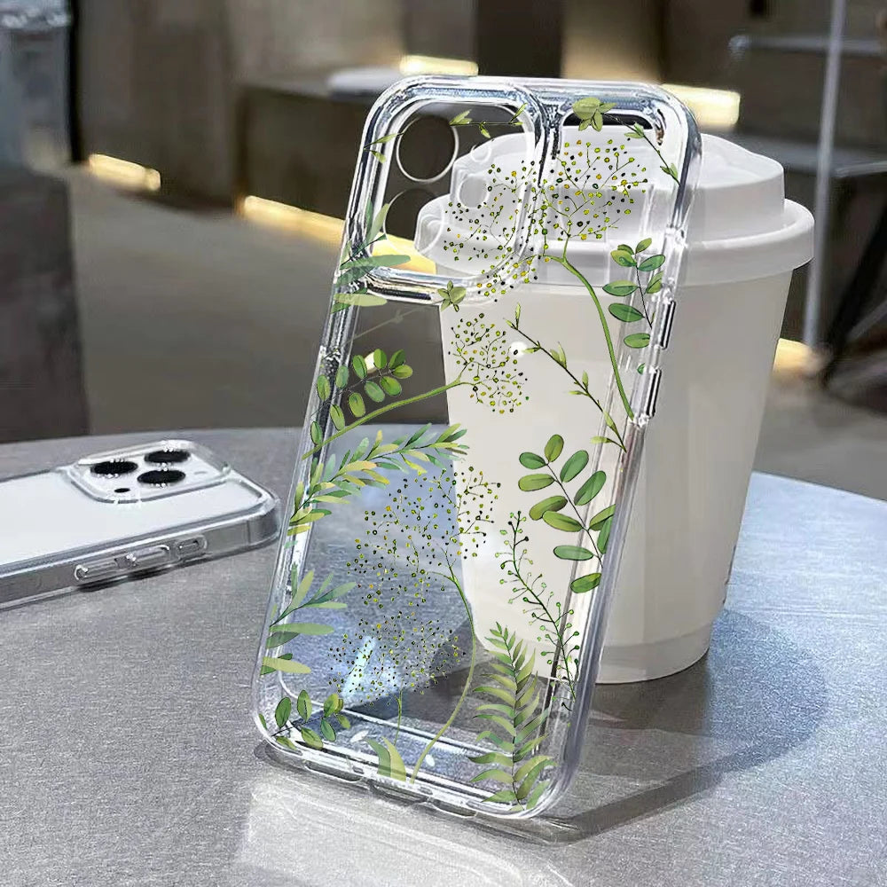 Cute Flower Clear Case For Samsung Galaxy A56 5G A36 S25 Ultra S26 S24 FE S23 S22 Case A55 A54 A35 A26 A07 A17 Shockproof Cover