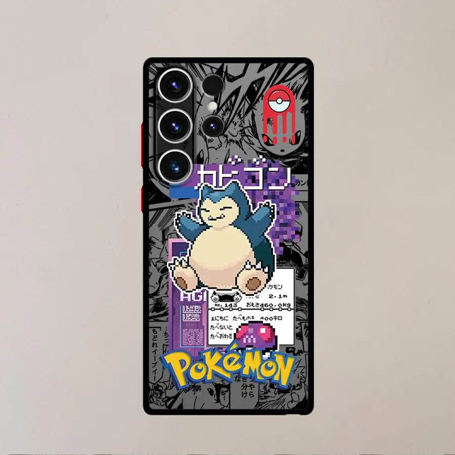 Case for Samsung Galaxy S26 S20 FE S22 S21 S25 Ultra S23 FE Note 20 Ultra 10+ S24 Plus Funda Back Phone Cover Anime Pokemons