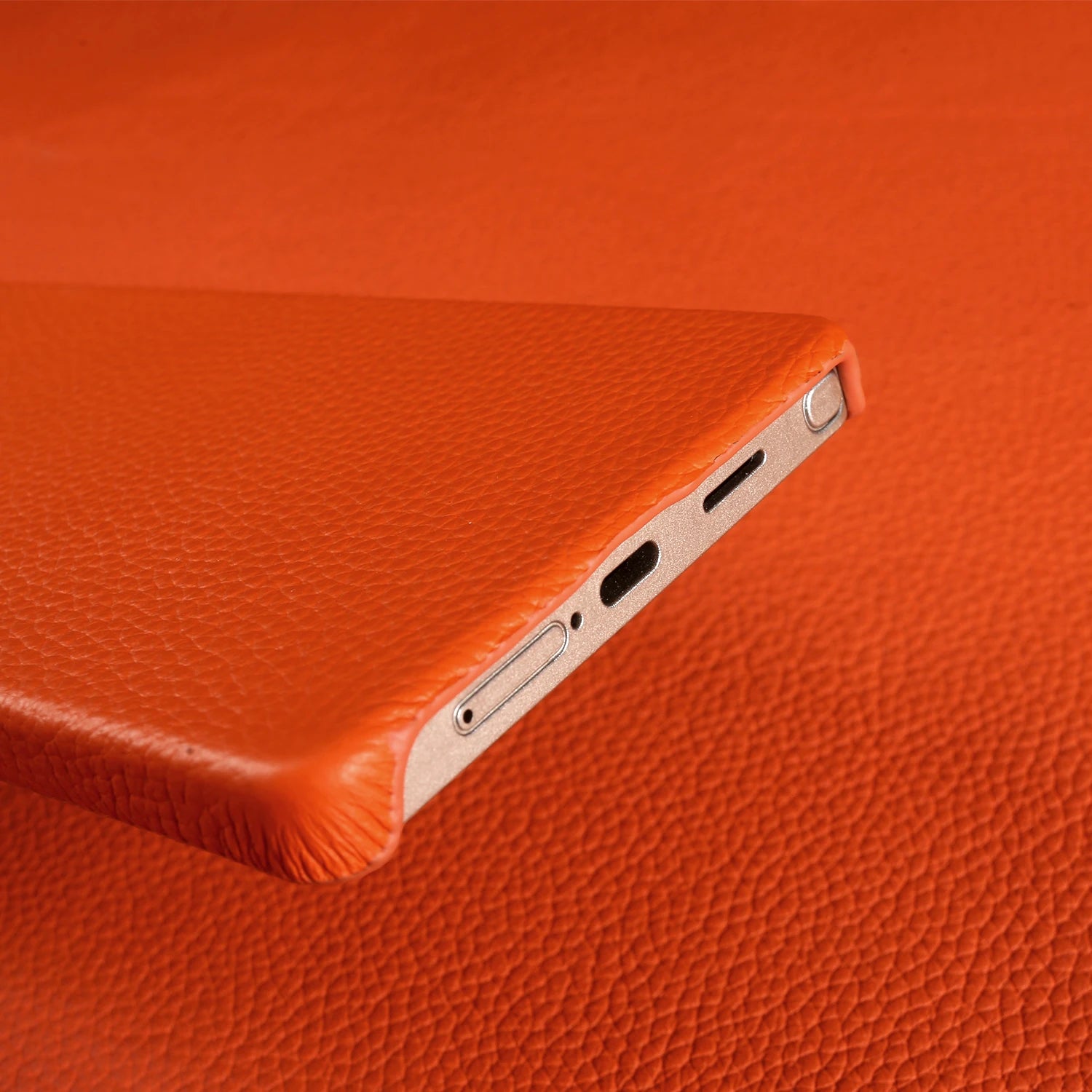 Lychee Grain Genuine Leather Case For Samsung Galaxy S25 Ultra S24 FE S23 Plus S22 S21 Ultra Phone Case Half Wrapped Back Cover