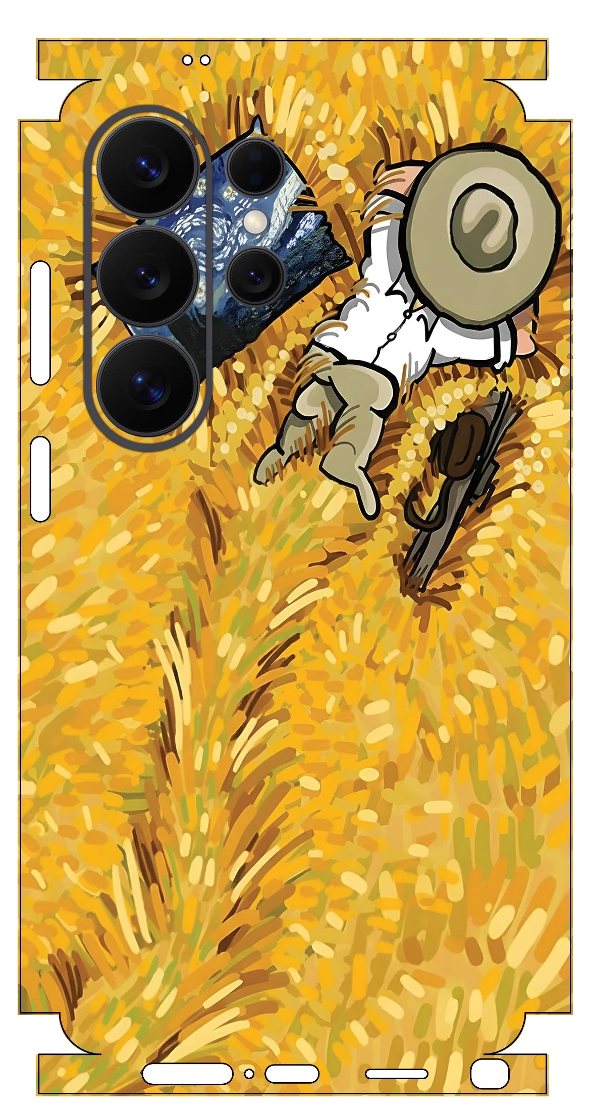 MIX002 Skins Grain Film Wrap Phone Back Sticker For SAMSUNG Galaxy S25 S26 Ultra S24 Plus S22 Ultra S22 S21 FE Film