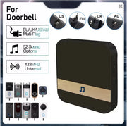 Universal 433MHz Wireless WIFI Smart Video Doorbell Chime Indoor Music Receiver 52 Melodies 4 Levels Volume for Smart Doorbells