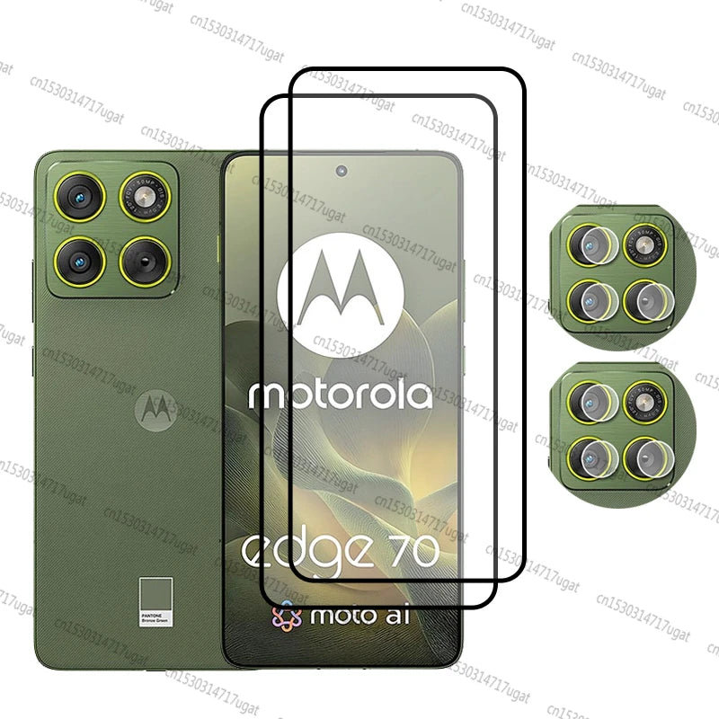 Full Cover Tempered Glass For Motorola Edge 70 Screen Protector Camera Lens Film For Moto Edge 70 Glass For Moto Edge 70 Glass