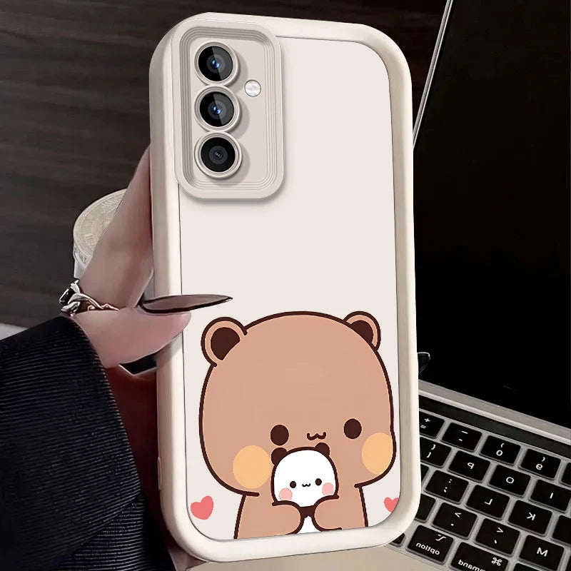 Yier Bubu Pattern Case for Samsung Galaxy S26 S25 Edge S24 Plus S23 S22 Ultra S21 S20 FE A57 A56 A55 A54 5G A53 A51 4G Cover
