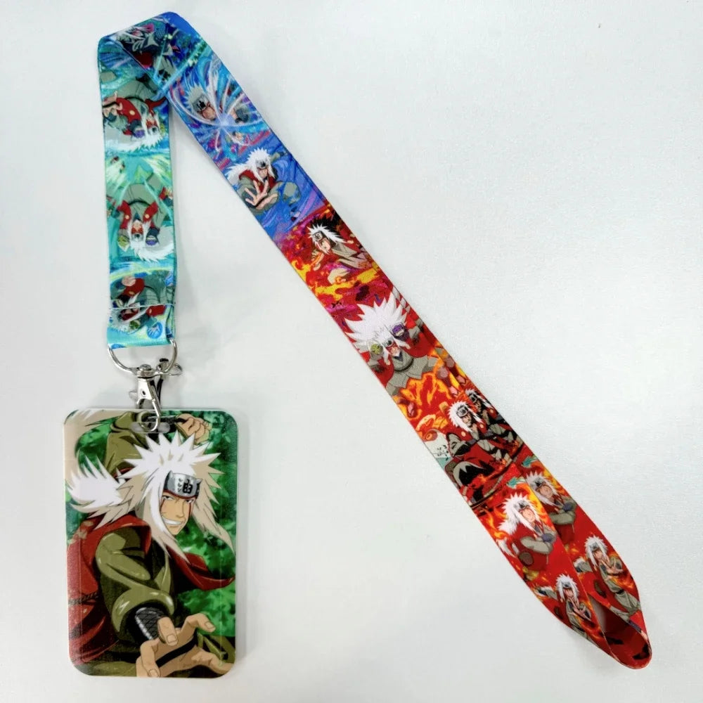 Lanyards Keychain Animated Cartoon Badge Holder ID Credit Card Pass Hang Rope Lanyard For Keys Anime Accessories Gifts