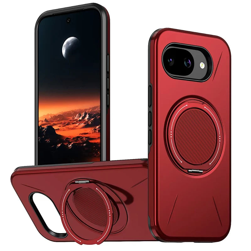 High Quality Solid Color Frosted Invisible Bracket For Magsafe Magnetic Phone Case For Google Pixel 10 9 Pro XL 10A Back Cover