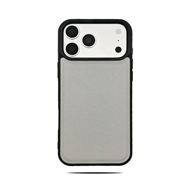 Simple Solid Color Leather Phone Cover For iPhone 17 16 15 Pro Max Business Office Style Case