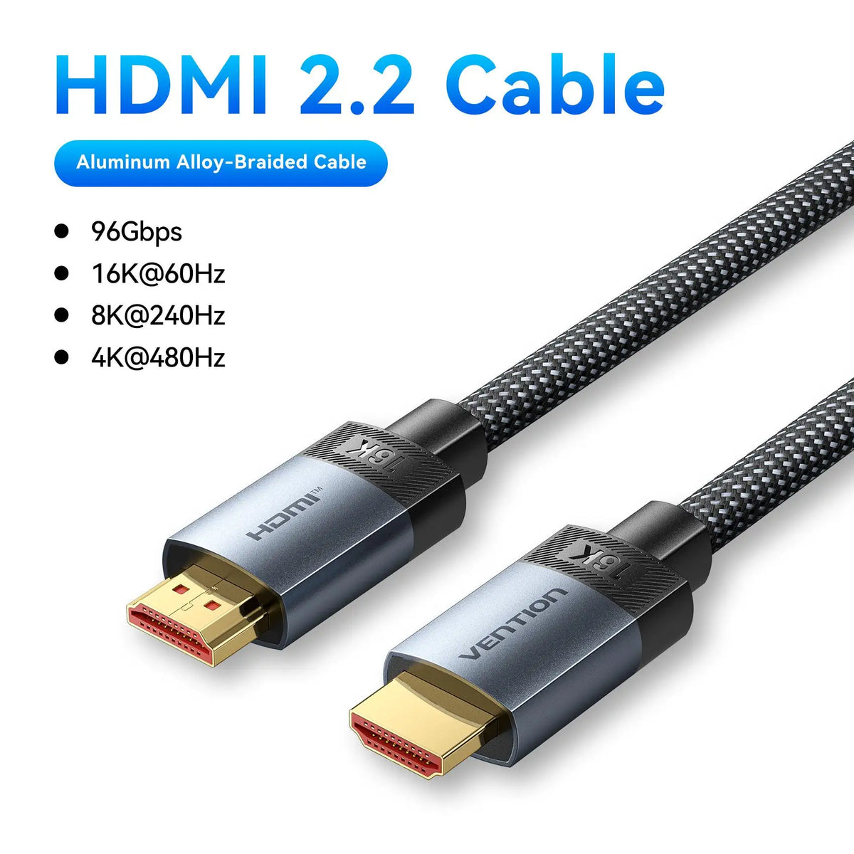 Vention HDMI Cable 16K60Hz Ultra High Speed 96Gbps Cable for Laptop TV Box PS5 Xiaomi Dolby Vision HDCP2.3 8K240Hz HDMI2.2 Cable