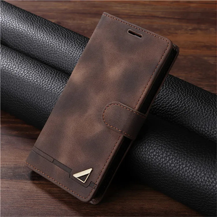 Leather Flip Phone Case For Samsung Galaxy S10 Plus S20 S21 FE S22 S23 S24 S25 Ultra Note 10 20 Ultra Wallet Bracket Cover
