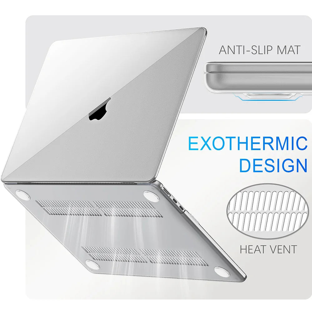 Laptop Case For MacBook Pro 14 M5 M4 M3 M2 M1 Case MacBook Pro14.2 M5 A3427 A3426 A3112 A3401 A3185 A2992 A2918 A2779 Case Cover