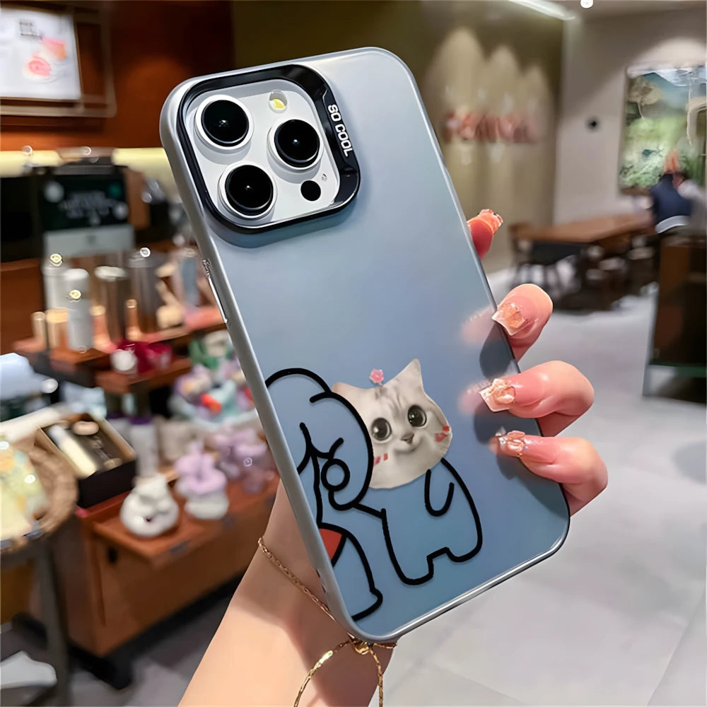 Funny Fitness Dog And Cat Phone Case For Samsung Galaxy S23 S24 S25 Ultra S22 S21 S20 Plus FE A15 A35 A54 A55 Cover For Couple