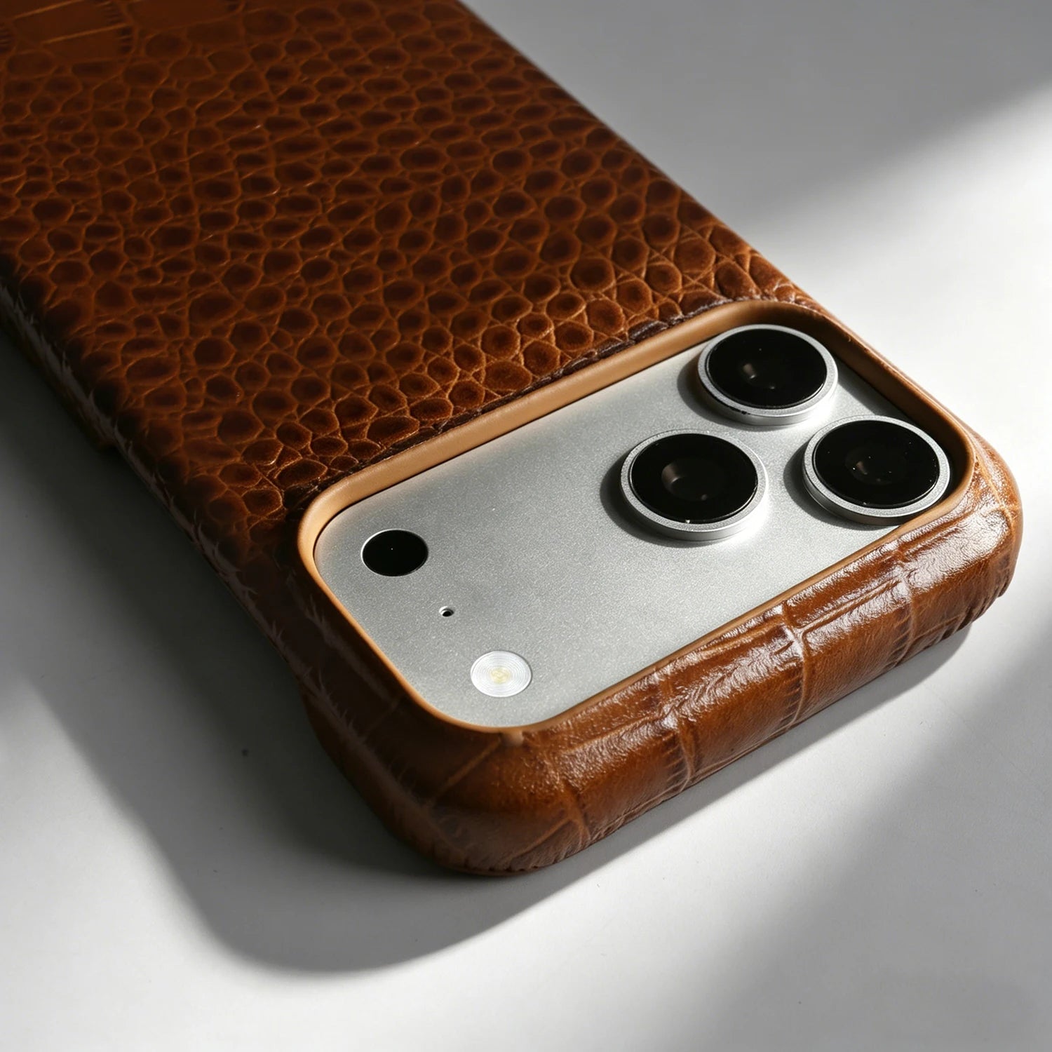 Real Leather Case Crocodile Pattern For iPhone 17 Pro max Air 16 pro 15 14 13 12 11 Luxury Wireless charging Protective Cover