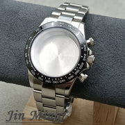 High Quality 40mm Suitable For VK63 VK63A Movement Sapphire Crystal Watch Accessories 904L Stainless Steel Waterproof WatchStrap