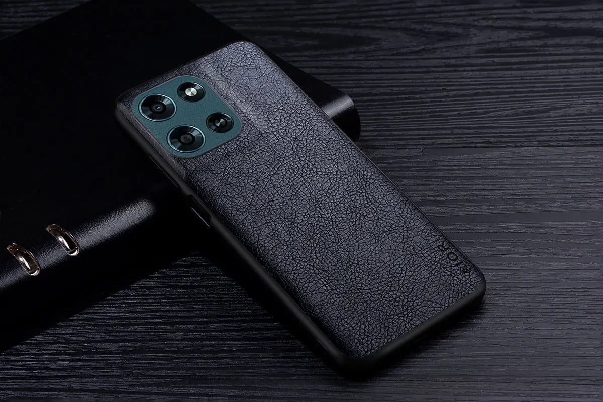 Luxury Leather Case For Moto G Power Stylus Play 2026 2025 2024 4G 5G Business Style Retro Litchi Pattern Back Cover