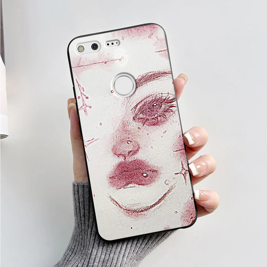 For Google Pixel XL Phone Case Cute Cartoon Soft Silicone Protect Cover Coque For Google Pixel 1 XL Pixel1 1XL Bumper Case Funda
