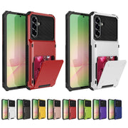Wallet Card Phone Case For Samsung S26 S25 S24 S23 S22 S21 S20 S10 FE Plus EDGE Ultra 5G Card Slot Flip Hidden Pocket Hard Cover