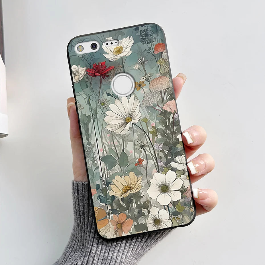 For Google Pixel XL Phone Case Cute Cartoon Soft Silicone Protect Cover Coque For Google Pixel 1 XL Pixel1 1XL Bumper Case Funda