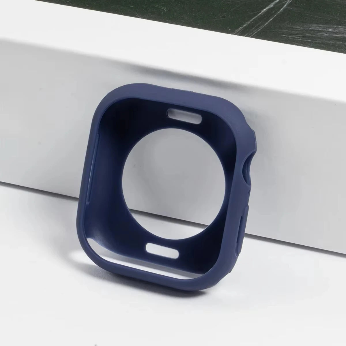 Soft Silicone Case for Apple Watch Band 46mm 45 44 42mm 41 40mm Accessories Protectector iWatch Series SE 12 11 10 9 8 7 6 Cover